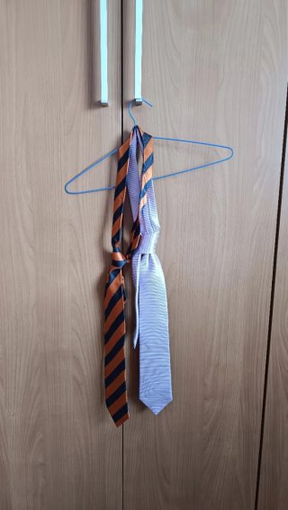 Lote 2 Corbatas Seda Toro Firenze Azul Naranja