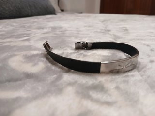 Pulsera de acero plateada