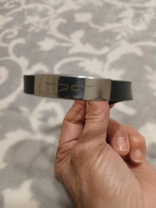 Pulsera de acero plateada