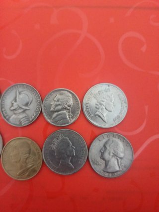 Lote monedas antiguas varios países