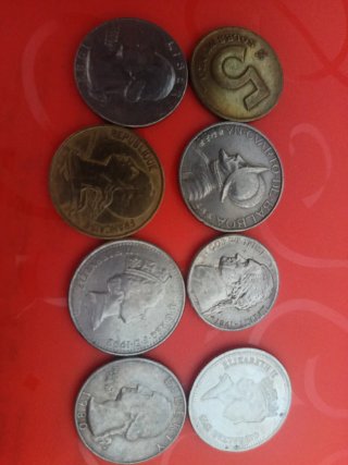 Lote monedas antiguas varios países