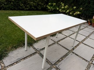Mesa de estudio/comedor grande blanca