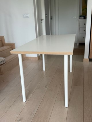 Mesa de estudio/comedor grande blanca