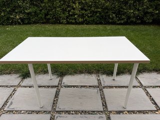 Mesa de estudio/comedor grande blanca