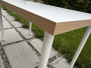 Mesa de estudio/comedor grande blanca