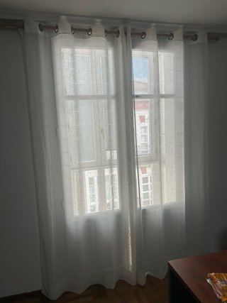 Cortinas blanco roto