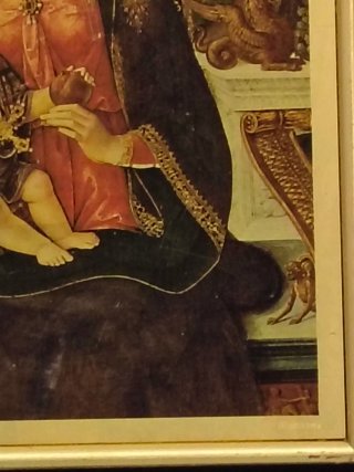 Litografia Pinturicchio Madonna con Bambino