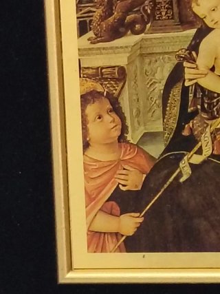 Litografia Pinturicchio Madonna con Bambino