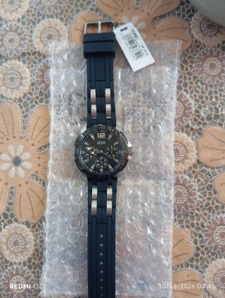 Orologio Guess Uomo Nero e Argento