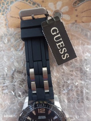 Orologio Guess Uomo Nero e Argento