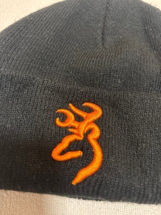 Gorro Browning Negro y Naranja