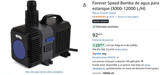 Bomba de agua 10.000 L/H