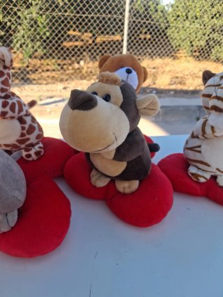 Lote Peluches Animales Corazón