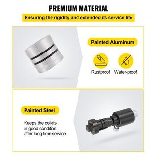 Expansor de Tubo de Escape Hidráulico, Tamaño de 4.1 a 10.8 cm, Incluye Bomba de Pedal de 10 T con 4 Matrices, 2 Estuches de Almacenamiento para Tubos de Cobre y Aluminio en Reparación de Automóviles