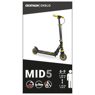 PRODUCTO OCASIÓN: Patinete Scooter Oxelo MID5 Niños Freno