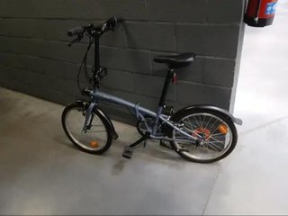 btwin plegable azul
