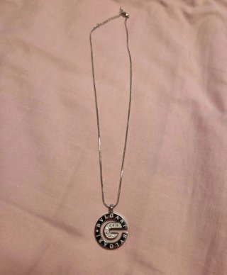 Collar de Bulgari de acero inoxidable circonitas