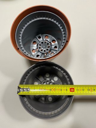 Set de tiestos para plantas de plástico