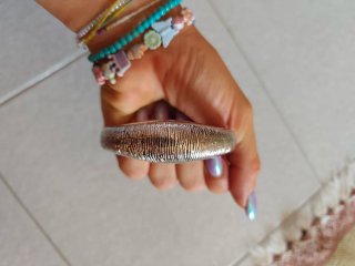 Bracciale rigido argento