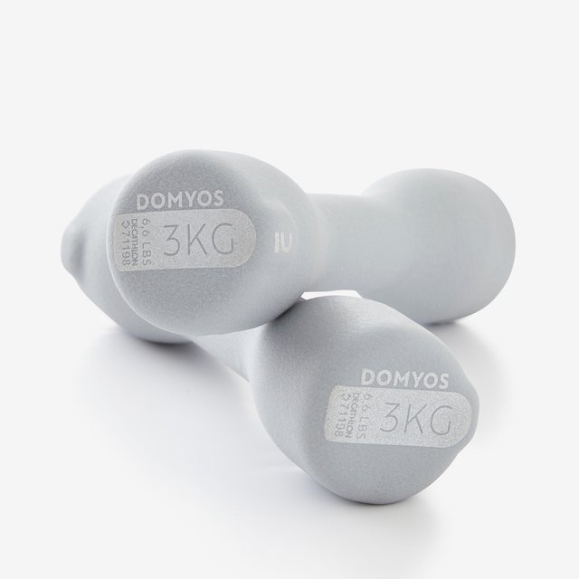 Par Mancuernas Fitness Easy Gris 3 kg x2