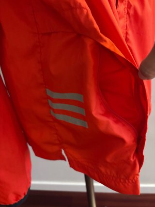 Chaqueta Cortavientos Adidas Roja Y2K Vintage