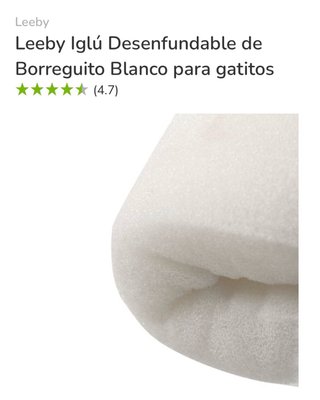 Cama Iglú Gatitos Leeby Borreguito Blanca NUEVA.