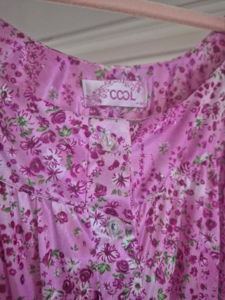 Camisón tiranta flores rosa