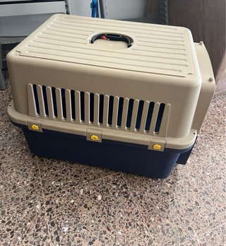 Transportín para Perro Beige y Azul