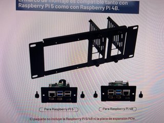 DeskPi 10 2U Rackmount para Raspberry Pi 5/4B