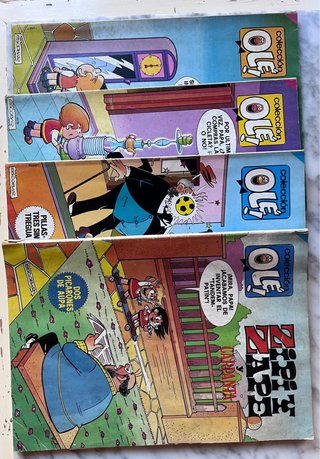 Lote 4 cómics Zipi y Zape Colección Olé! Escobar