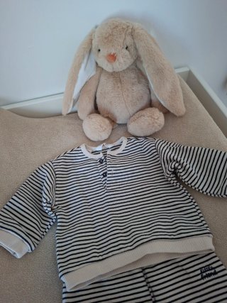 Conjunto bebé Zara 3-6 meses rayas