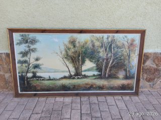 2 Cuadros Vintage Paisajes Antiguos 1650 por 900