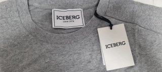 T-shirt Iceberg grigio e bianco