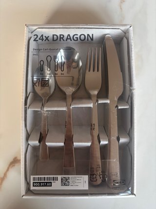 Cubiertos IKEA DRAGON 24 piezas