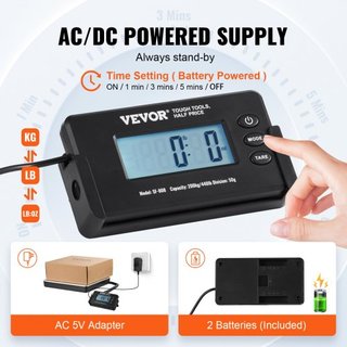 Báscula de Envío Báscula Postal Digital 199.6 kg x 48 g, Paquete AC/DC LCD