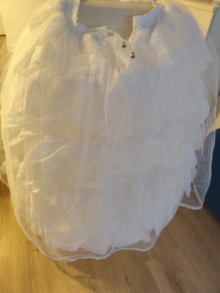 Cancán Fallera Blanco de 90 cm