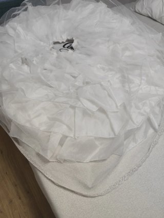 Cancán Fallera Blanco de 90 cm