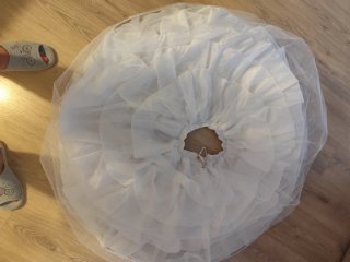Cancán Fallera Blanco de 90 cm