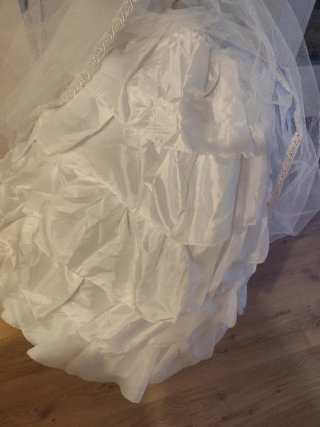 Cancán Fallera Blanco de 90 cm