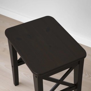 Banco de madera oscuro 30x40x45 cm