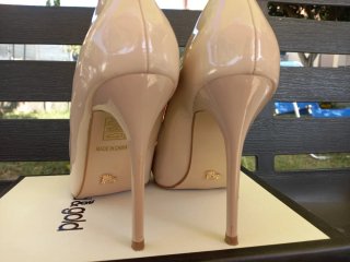 Scarpe tacco 12 Gold & Gold beige