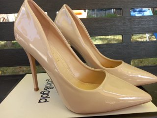 Scarpe tacco 12 Gold & Gold beige