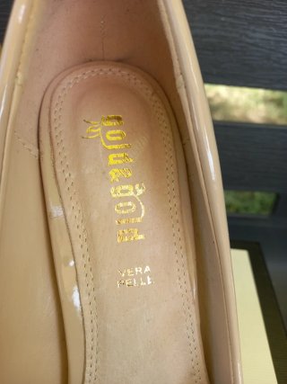 Scarpe tacco 12 Gold & Gold beige