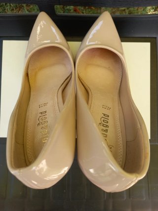 Scarpe tacco 12 Gold & Gold beige