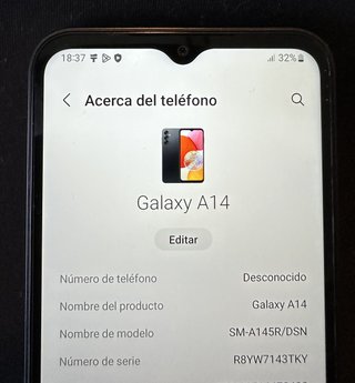 Samsung Galaxy A14 5G 128GB Negro