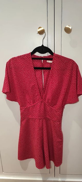 Mono corto lunares fucsia Zara