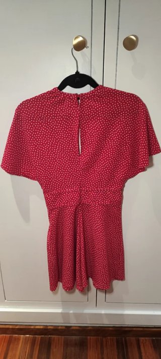 Mono corto lunares fucsia Zara