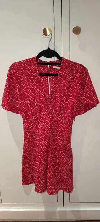Mono corto lunares fucsia Zara