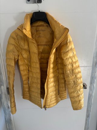 Chaqueta Plumas Calvin Klein XS Mostaza