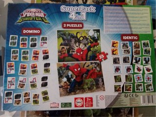 Puzzle Spiderman y Villanos 4 en 1
